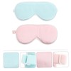 Ipetboom Sleep Mask for Pcs Silk Sleeping Eye Covers Block