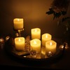 Stonebriar 3 Count Ivory Real Wax 3x3 Flameless LED Pillar