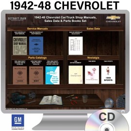1942-1948 Chevy Car & 1942-1946 Chevy Truck Shop Manuals & Parts Books Kit