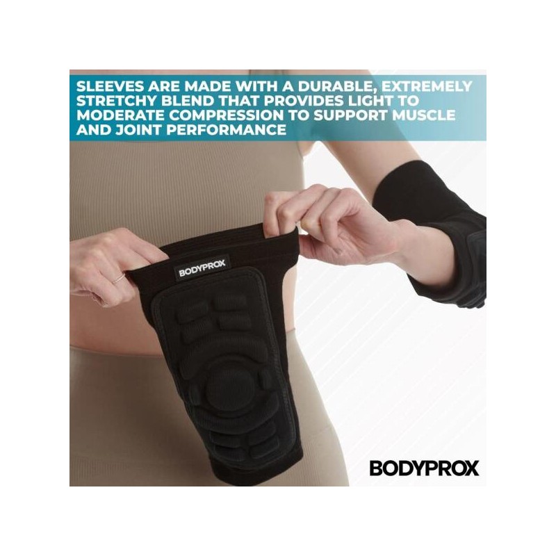 Bodyprox 바디프록스 팔꿈치 보호 패드 1쌍, 슬리브 [Large] Bodyprox Elbow