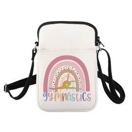 ENSIANTH Gymnastics Crossbody Bag Gifts for Gymnastics Lovers Small Cell Phone Purse with Adjustable Strap Wallet Bag (24815 Gymnastics C)