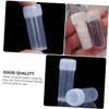 WOONEKY 50pcs Travel Toiletry Bottles Plastic Small Vials Caps Nasal