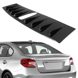 FINDAUTO ABS Rear Roof 8 Shark Fin Style Spoiler Wing Fits for 2015-2018 for Subaru WRX STI Trunk Lip Spoiler