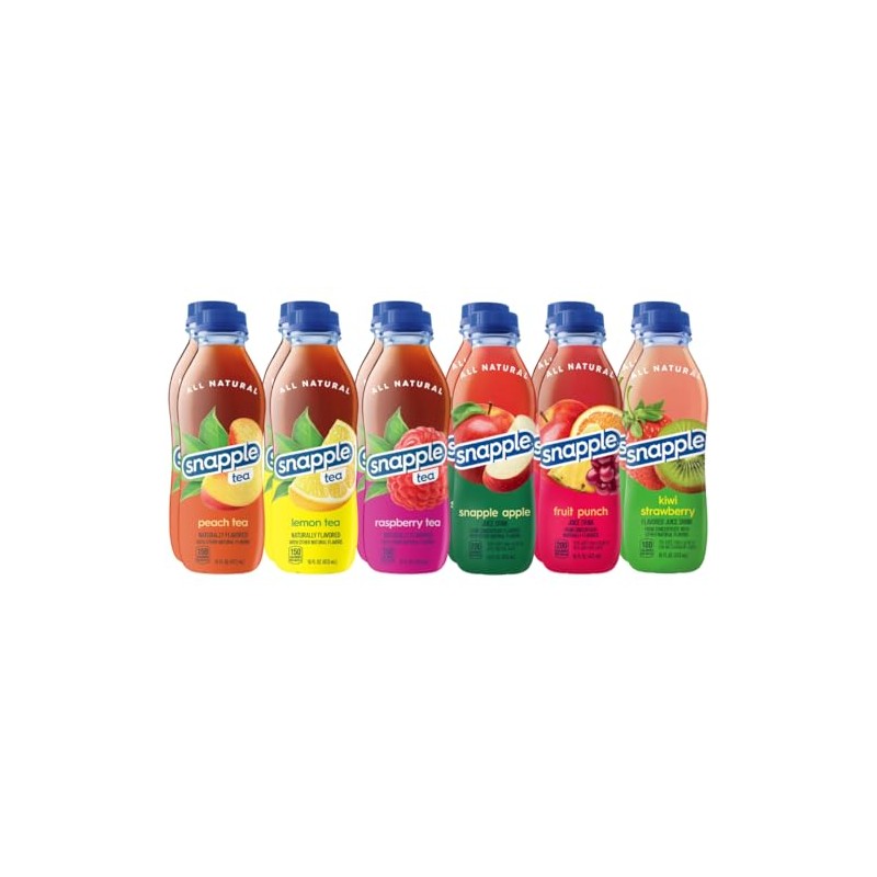 Snapple Tea Variety Pack, 6 Assorted Flavors – Ready-to-Drink Iced