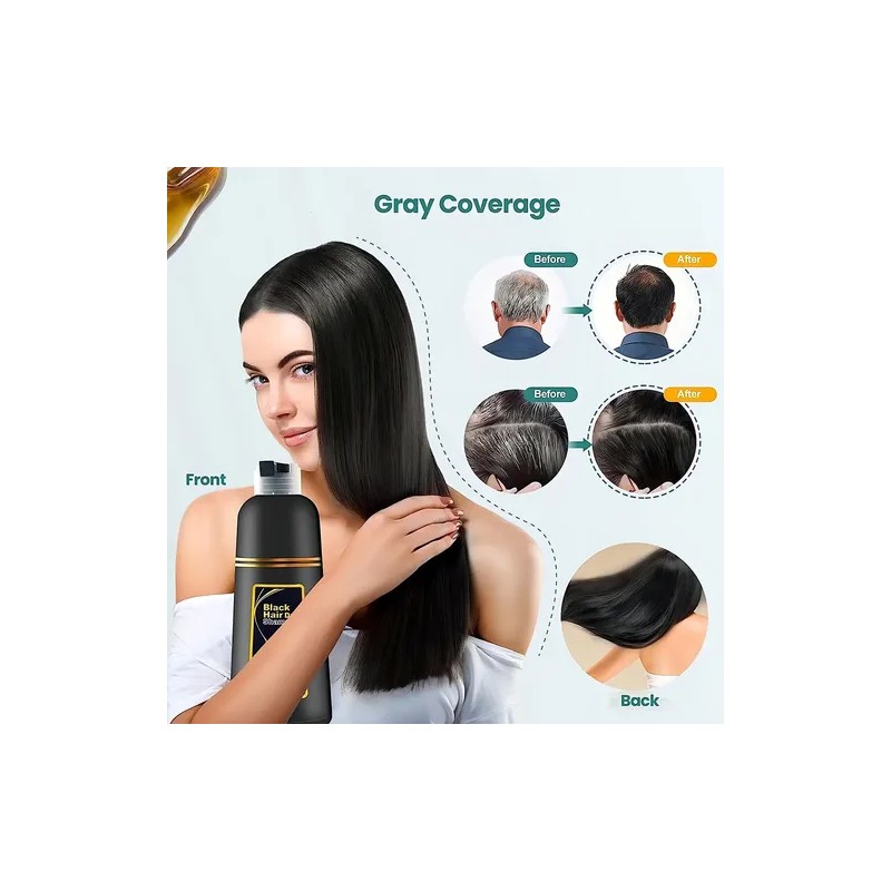 Meidu Shampoo Con Tinte Hair Dye Champu Color CASTAÑO NEGRO