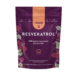 Vitatú | Resveratrol, Antioxidante, 1200 mg por porción con 120 cápsulas, Ingredientes de Origen Natural, Suplemento Alimenticio