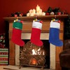 Tokforty 36 Pack Felt Christmas Stockings, 19 Inches Red and