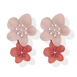 Stocking Stuffers Holiday Outfits for Women 2024 Flower Earrings Women Colorful Floral Stud Earrings Tulip Daisy Stud Earrings Cute Flower Jewerly Gifts for Women