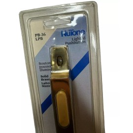 NuTone (Box of 6) NuTone PB-36LPB Pushbutton Lighted Door Bell Solid Brass Polished