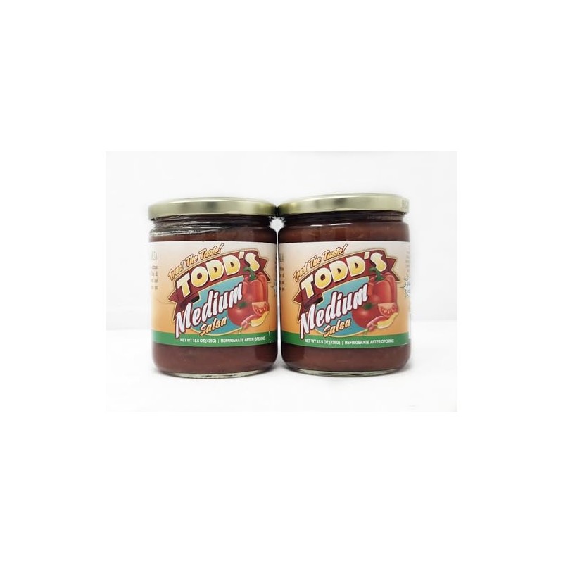 2 Pack of Todd's Medium Salsa Trust The Taste All