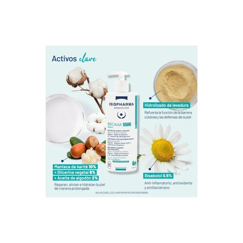 Isispharma Secalia Ato Balm 400ml- Balsamo Anti-inflamatorio
