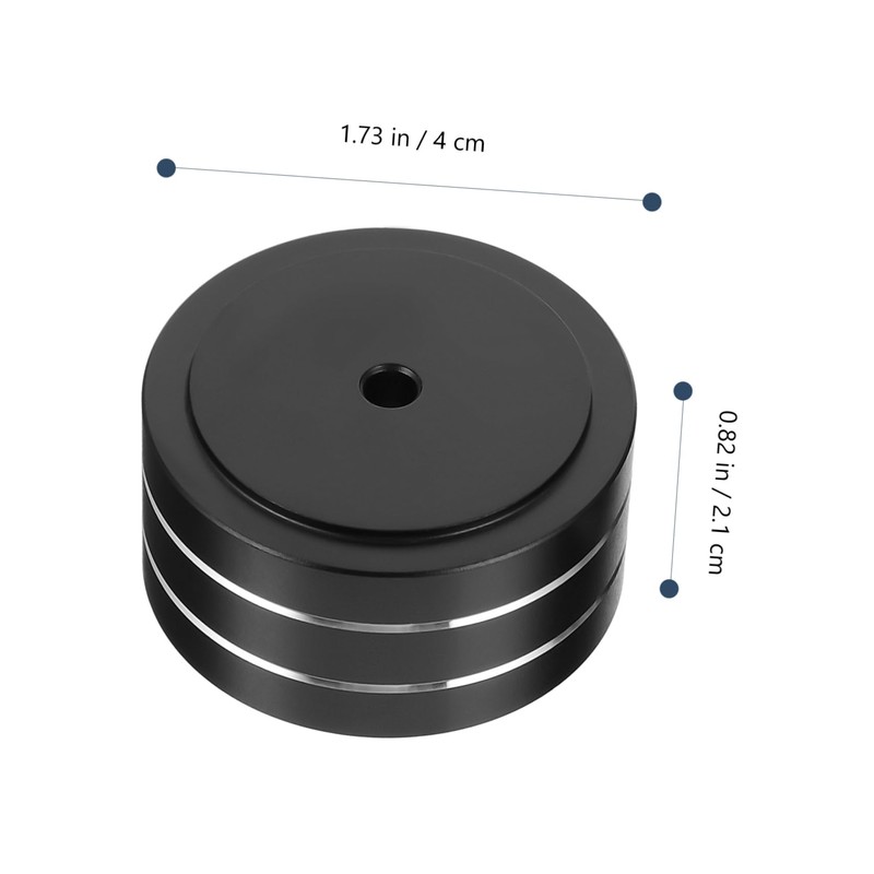 CAXUSD 2pcs Vibration Speaker Isolation Feet Pads High-Density Aluminum Cushion