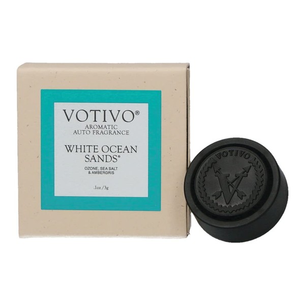 VOTIVO Aromatic Highly Fragranced Auto Vent Clip Car Air Freshener-White