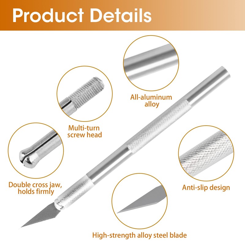 Precision Craft Tool Set with 2 Aluminium Handles and 10