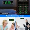 NHQZ Wall Clock Digital 12 Inch LED Wall Clock Large