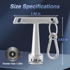 EVRBUL Upgraded Stainless 13/16" Penta Curb Box Key Wrench with