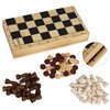 TOWO Wooden 3-in-1 Chess Board, Chess Game, Lady Game, Backgammon