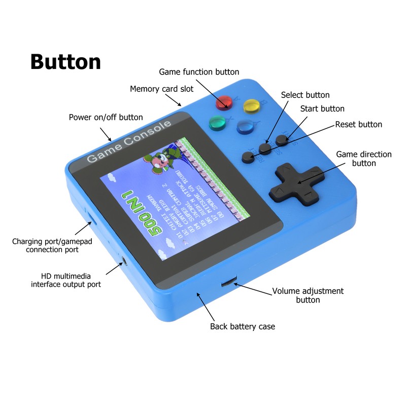 Handheld Game Console 3.0 Inch Color Screen Mini Game Console