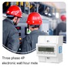 HEYOUTH Electricity Meter DIN Rail 3 Phase 4-Wire KWh Meter,