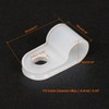 sourcing map Nylon R-type cable clamps, cable clamps, fits wire