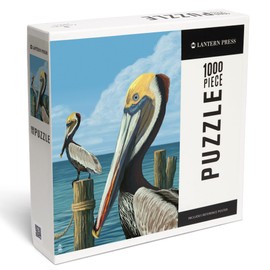 Lantern Press 1000 Piece Jigsaw Puzzle, Brown Pelican