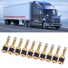10 Pcs Valve Stems TR500 Straight Brass Heavy Duty Clamp