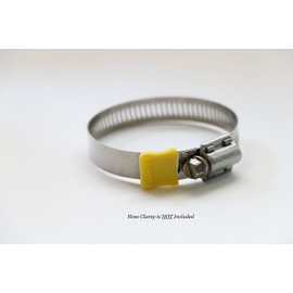 CLAMP-AID Marine Hoseclamp end caps for 1/2" Wide Bands, Marine Boat Engine Accessories. Package of 20. Color: Yellow