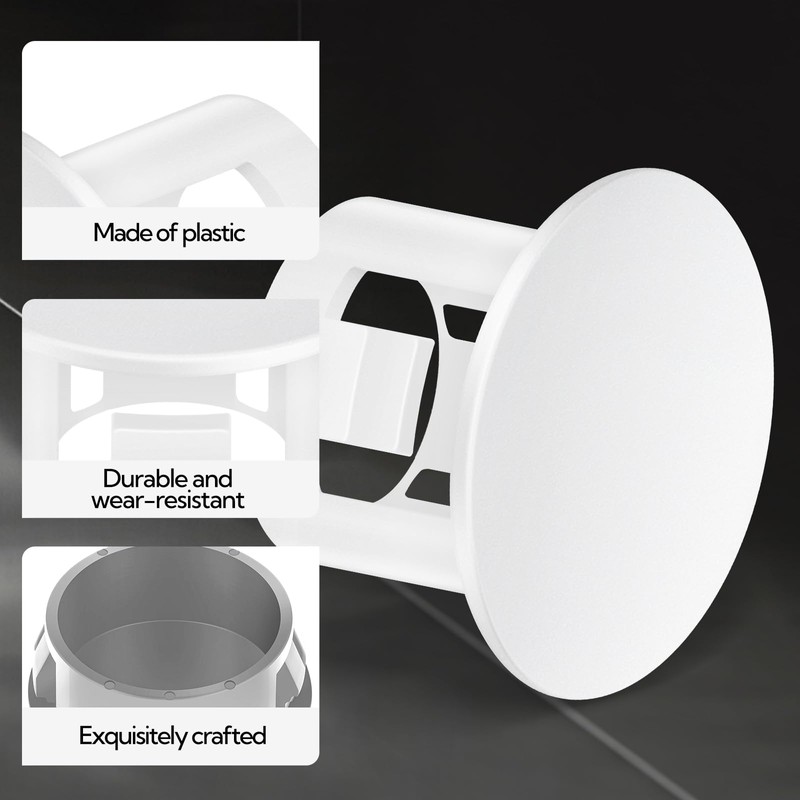 GAGIRA 100PCS 1/4" Plastic Plugs Hole, Cabinet Hole Decorative Covers,