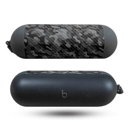 Carbon Fiber Speaker Skin Compatible with Beats Pill (2024) - Black Camo - Premium 3M Vinyl Protective Wrap Decal Cover - Easy to Apply | Crafted in The USA by MightySkins