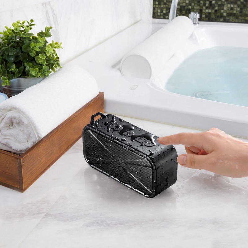 Sanwa Supply MM-SPBT3BKN Waterproof and Dustproof Bluetooth Wireless Speaker