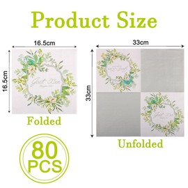 80 Stück Servietten Baby - Ultraweiche Baby servietten mit Für Babyparty, Taufe & Familienfeiern