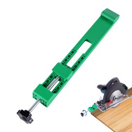 Adjustable Cutting Machine Base Guide, Circular Saw Milling Positioning Clamp Precision Wood Cutting Guide for Wood Tile Precision Cutting Tasks