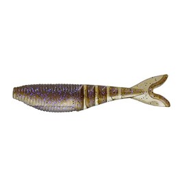 GARY YAMAMOTO Zako 4' Multi-Use Soft Plastic Fishing Angling Swimbait Lure Designed to Mimic Bluegill or Shad - 6 Pack, Electric Shad