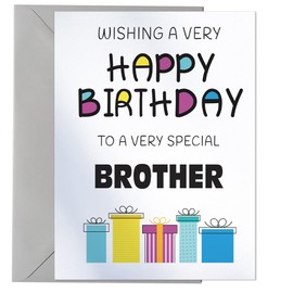 Happy Birthday Card To A Very Special Brother