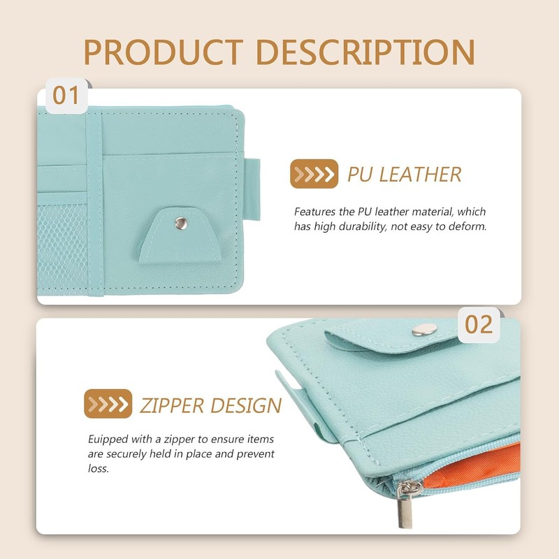 Organizador de Gafas para Coche Porta Gafas de Visera de