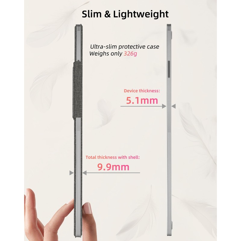 WALNEW Case for reMarkable Paper Pro, Slim Lightweight Protective Cover