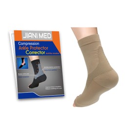 JianiMed Ankle Protector - Achilles Tendon, Compression Support, Ankle Strains, Sprains, Protection, Daily Use, Taiwan Excellence S/M