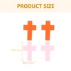 PRETYZOOM 100 Pieces Wooden Cross Pendants Colour Cross Charms Pendants