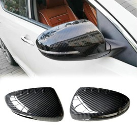 2Pcs/Set Rearview Side Mirror Cap Cover Replacement For KIA K5 Optima 2011 2012 2013 2014 2015 Carbon Fiber Black