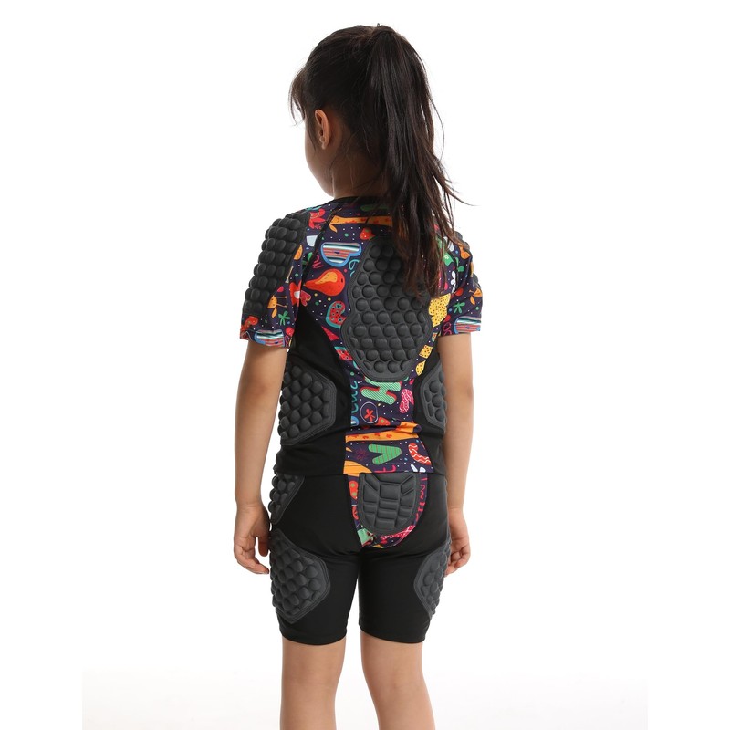 Compression Padded Shirt Girls Softball Heart Guard Sternum Protection Shirts