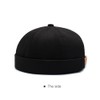 Brimless Skullcap No Visor Rolled Cuff Retro Docker Beanie Cap