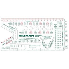 Hillman 990500 Hardware Gauge, White