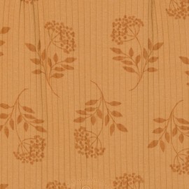 Gerber Baby Girls' Ruffle-Edge Romper, Flower Stamp, 6-9 Months