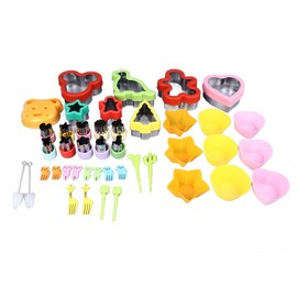 43 Pcs Mini Sandwich Cutter Sealer Sandwich Maker Cookie Sandwich DIY Mold with Fruit Forks For Kids
