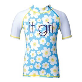 AQA KW-4500 Children’s Short Sleeve Rash Guard, Sealax Slash Short, Junior