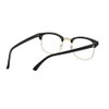 Half frame Retro Semi Rimless Clear Lens Glasses Blue Blocking