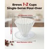 Brew Choice Pour Over Coffee Dripper with 40 Paper Filters,