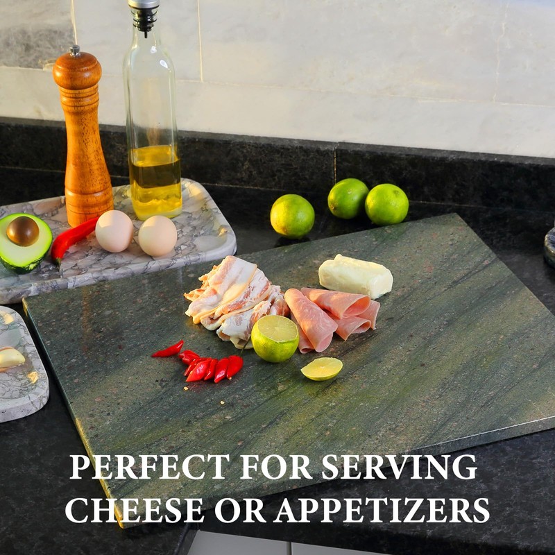 Koville Granite Cutting Board for Kitchen, 20x16 Inches Large Marble