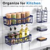EUDELE EUDELE 5-Pack Rustproof Stainless Steel Shower Caddy C No