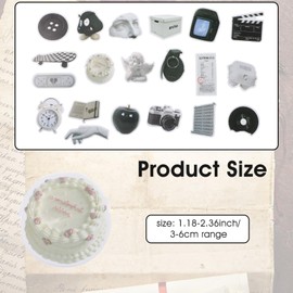 122pcs Cute Aesthetic Stickers for Water Bottle Black and White Aesthetic Stickers for Kids Y2K Vinyl Stickers Waterproof Retro Vintage Stickers for Adults Teens Laptop Scrapbook Skateboar Computer